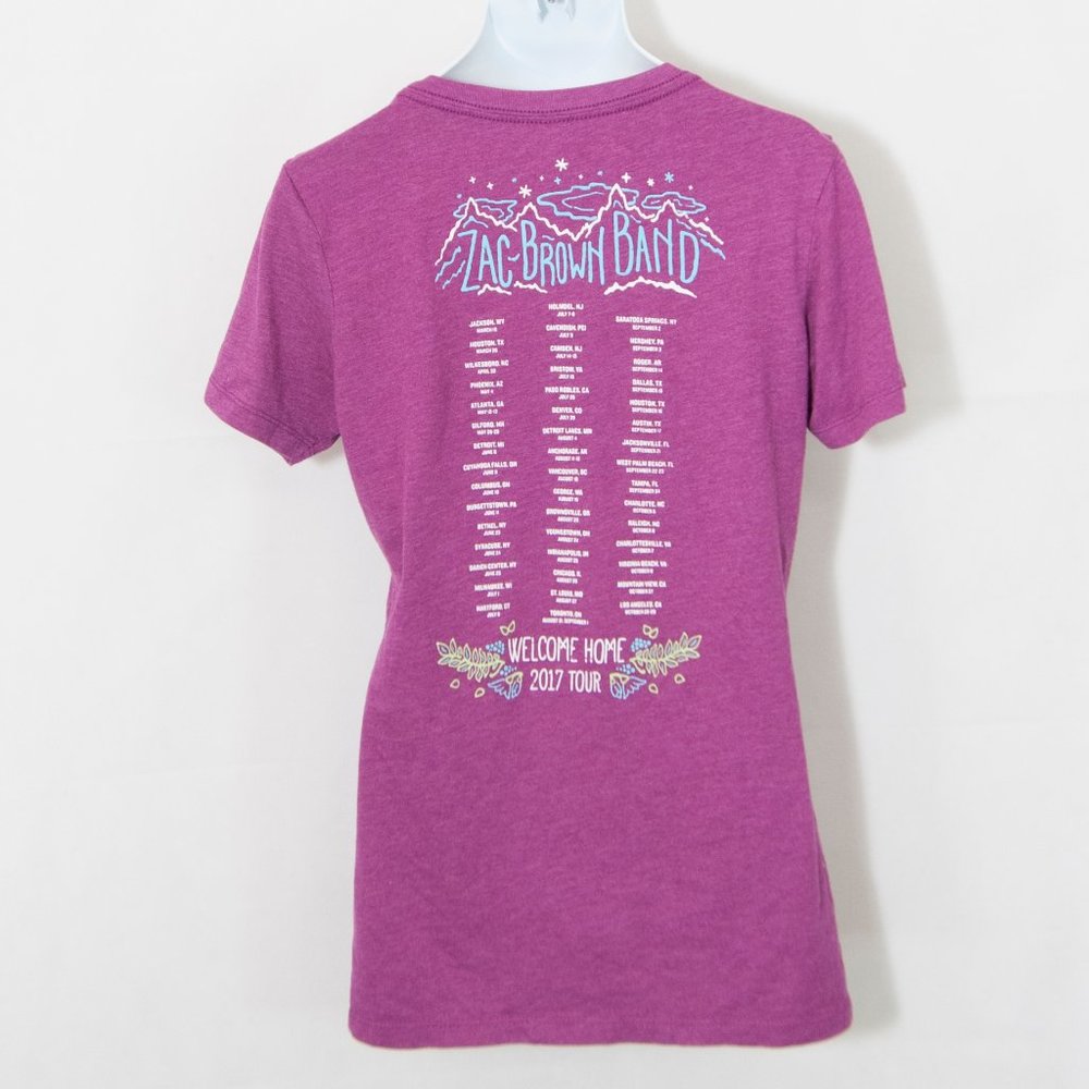 Zac Brown Band Tee Shirt Sugar Skull Concert 2109X - Picture 2 of 4
